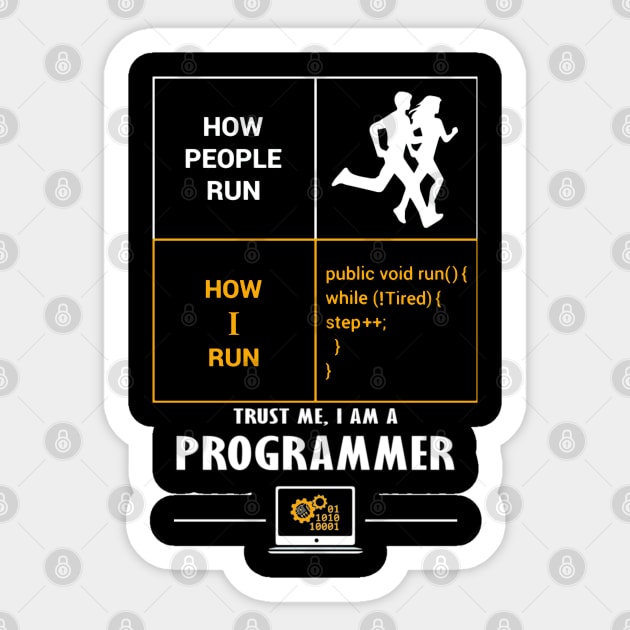 Trust me I am a Programmer | Funny Sticker by PyGeek